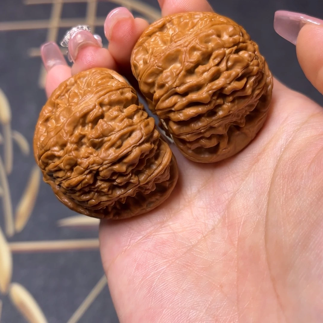 吊坠文玩核桃球白45