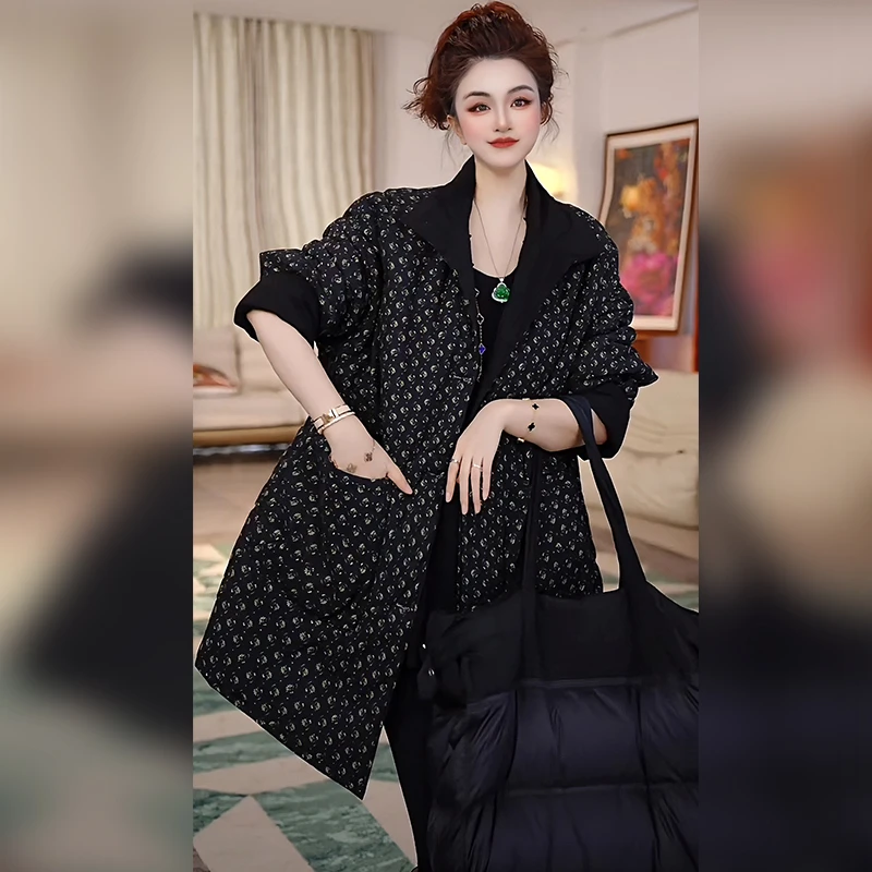 【Linda姐高端线】冬季新款时尚气质复古休闲棉服外套AF5WFY0208