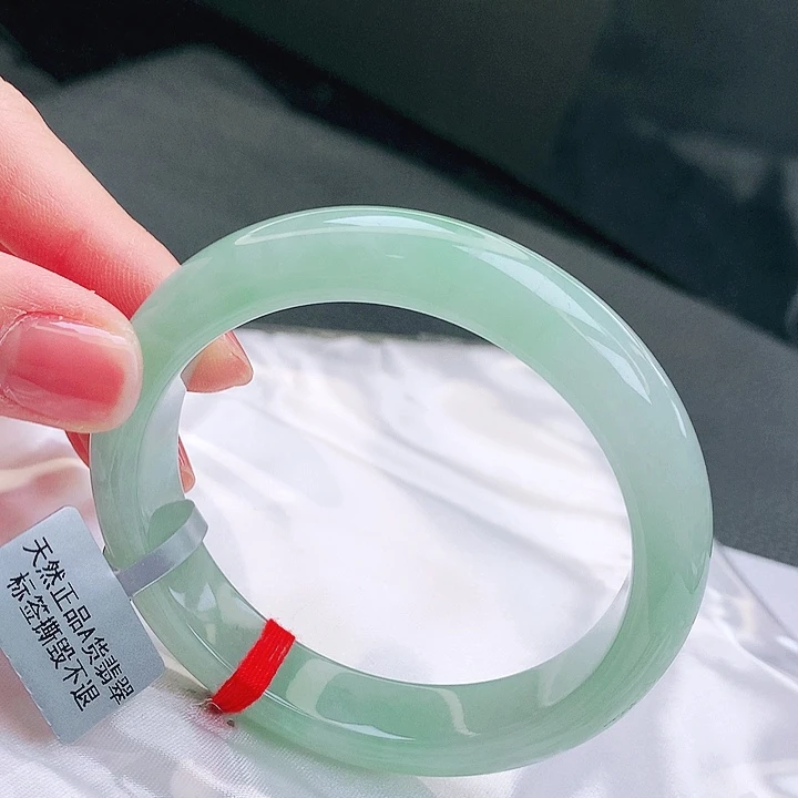 翡翠未镶嵌手镯缅甸天然a货翡翠手镯