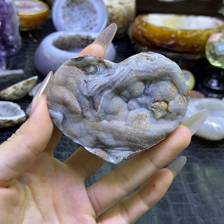 珠宝半成品未镶嵌水晶爱心