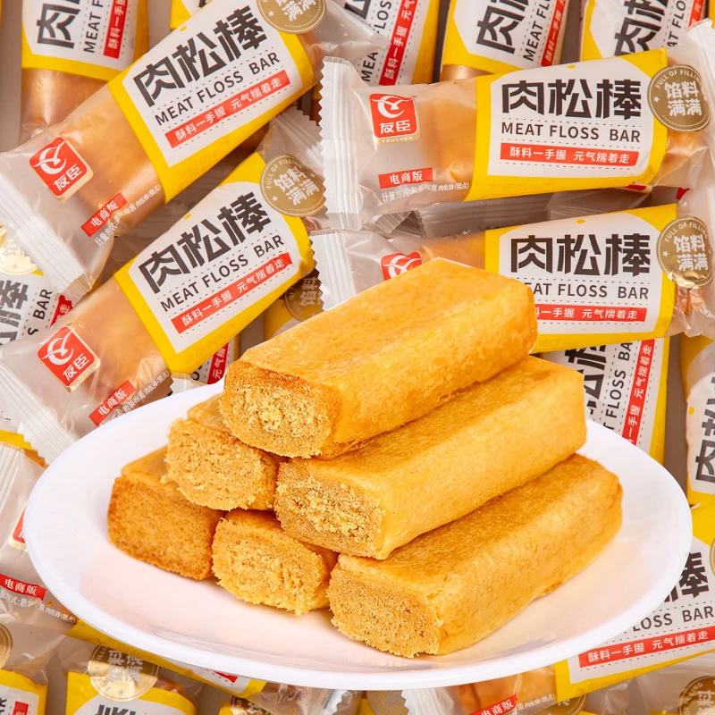 友臣肉松棒零食营养早餐面包传统糕点心休闲充饥晚上解馋饼干整箱