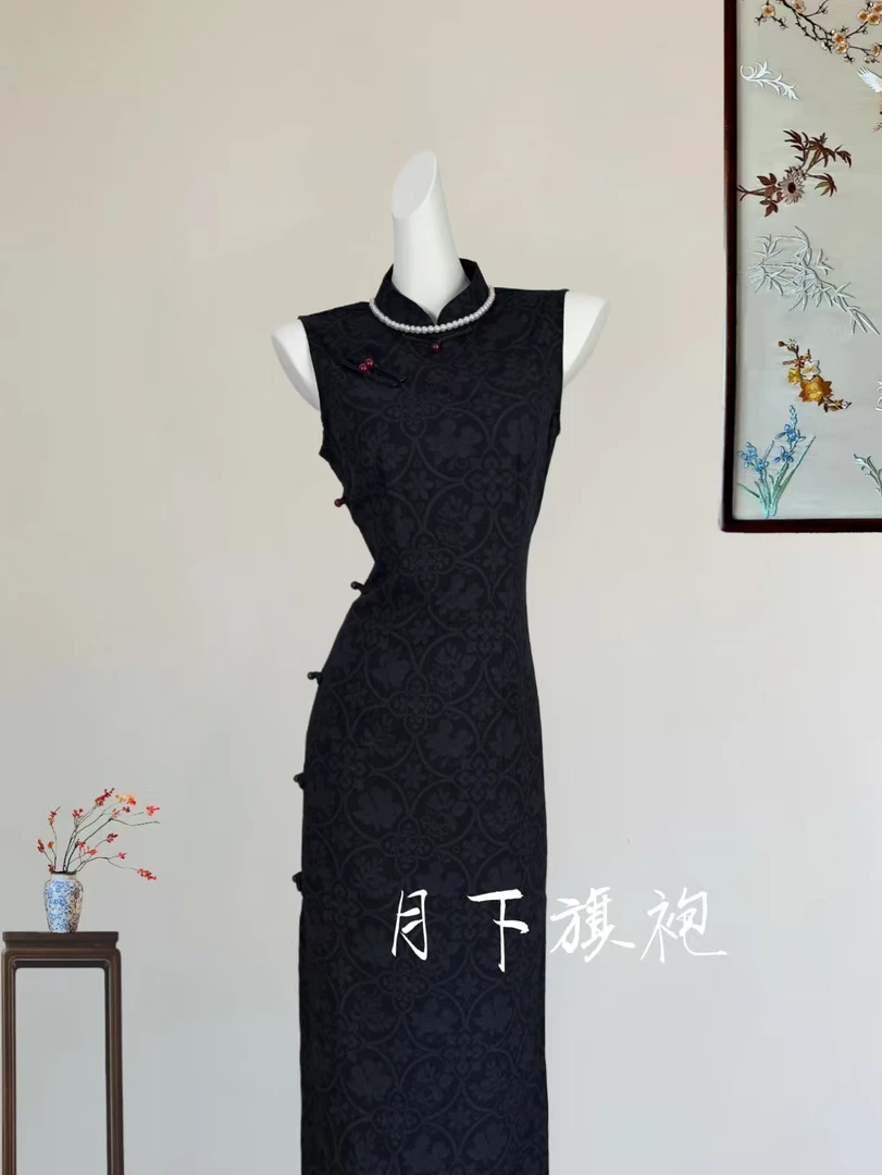 【暮染】中国风复古改良旗袍裙素雅日常修身民国复古