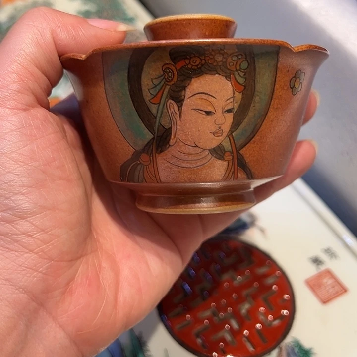 点粒线志野烧加彩