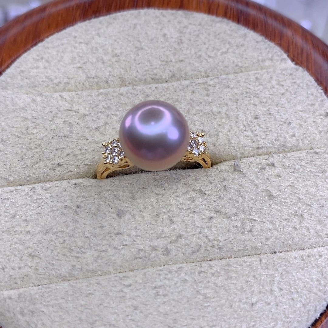 合金戒指淡水珍珠