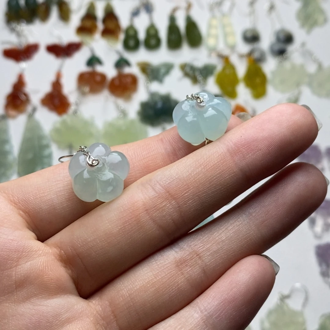 蛇纹石玉未镶嵌颈饰/耳饰d****a