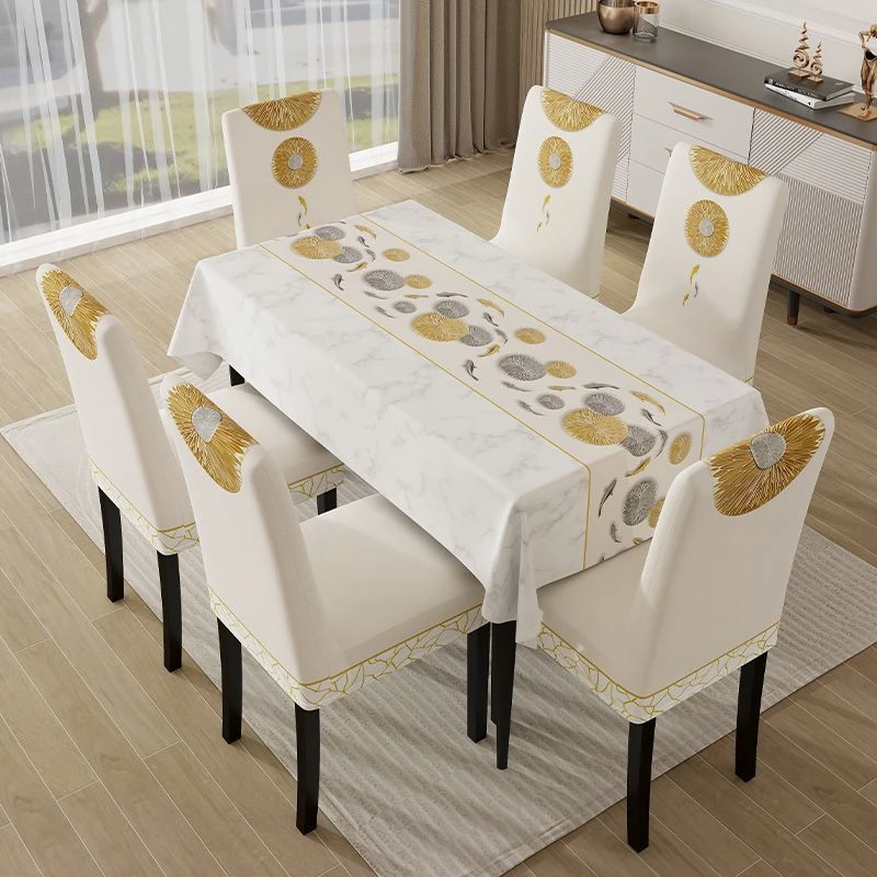 新疆西藏包邮四季新款简约餐椅套罩简约中式全包一体坐垫靠背椅子