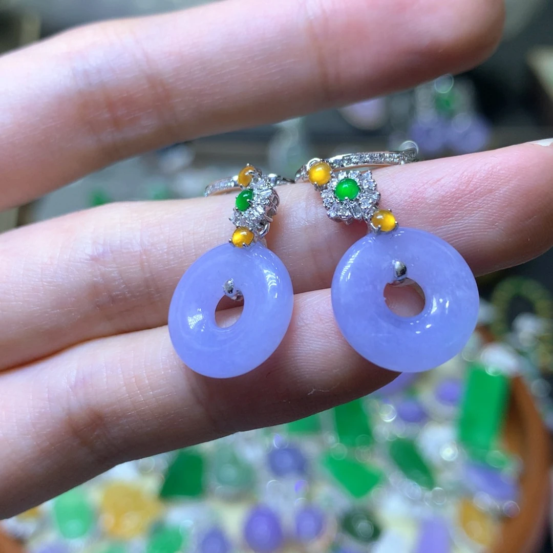 【闪购商品】翡翠颈饰18K金镶嵌翡翠吊坠项链