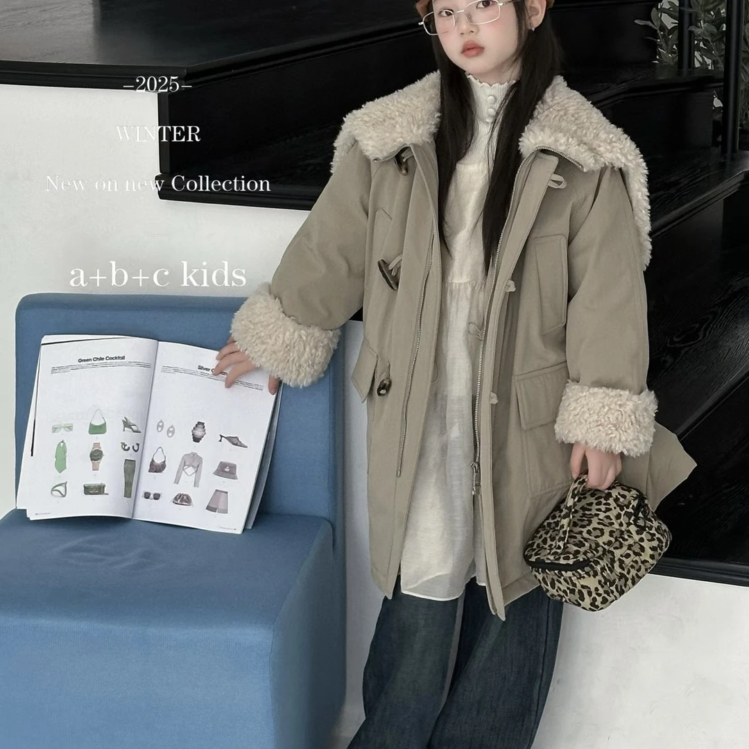 8150儿童羽绒内胆中长外套