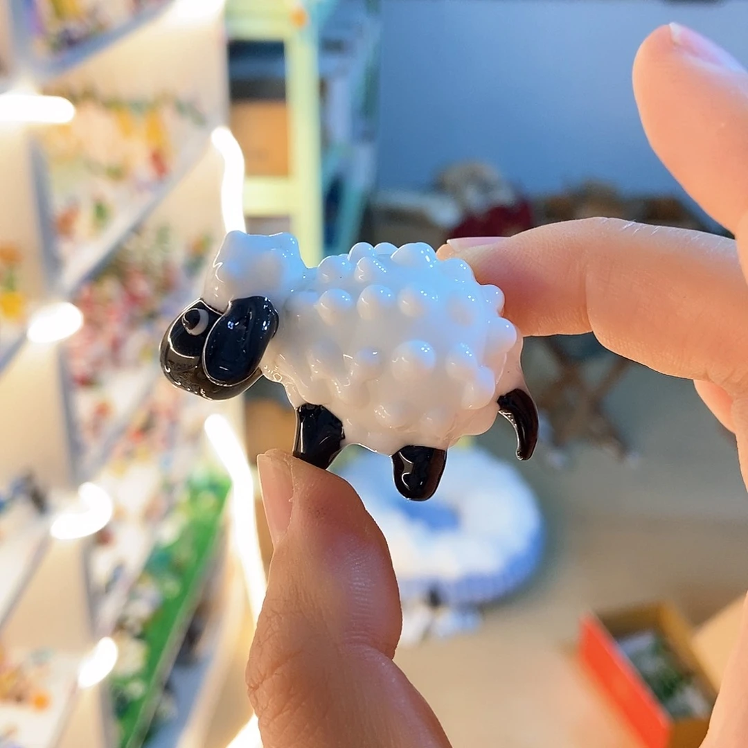 琉璃手工艺品绵羊