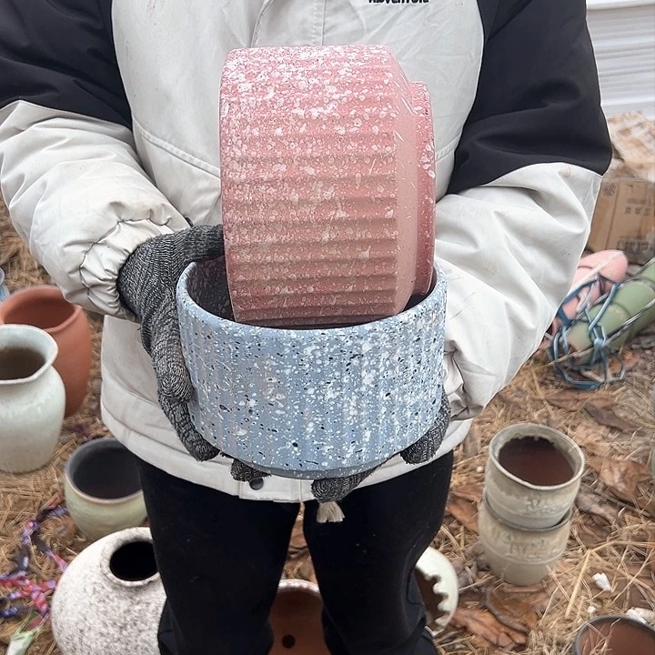 紫砂花盆高度15口18