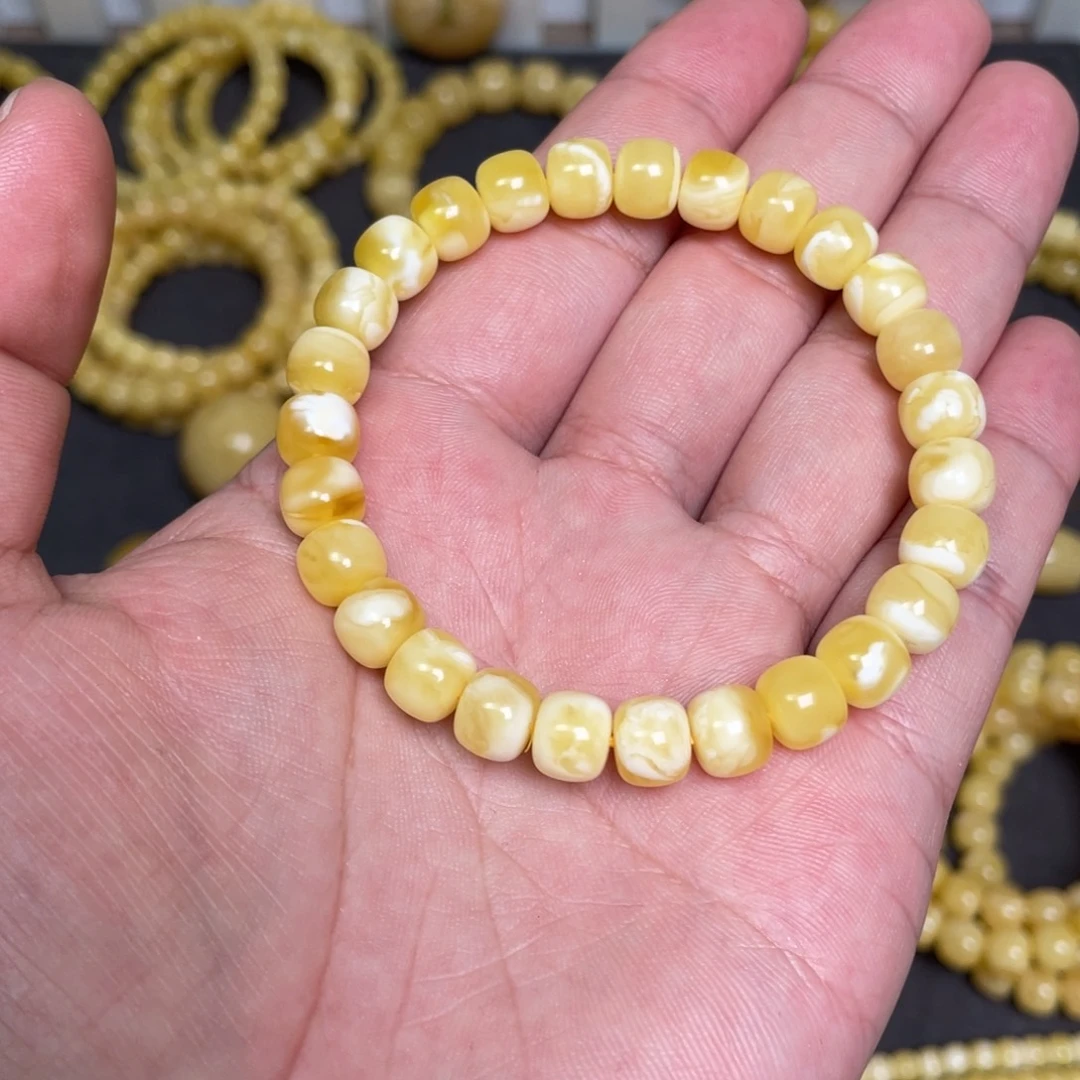 蜜蜡未镶嵌裸石蜜蜡手串8.3mm