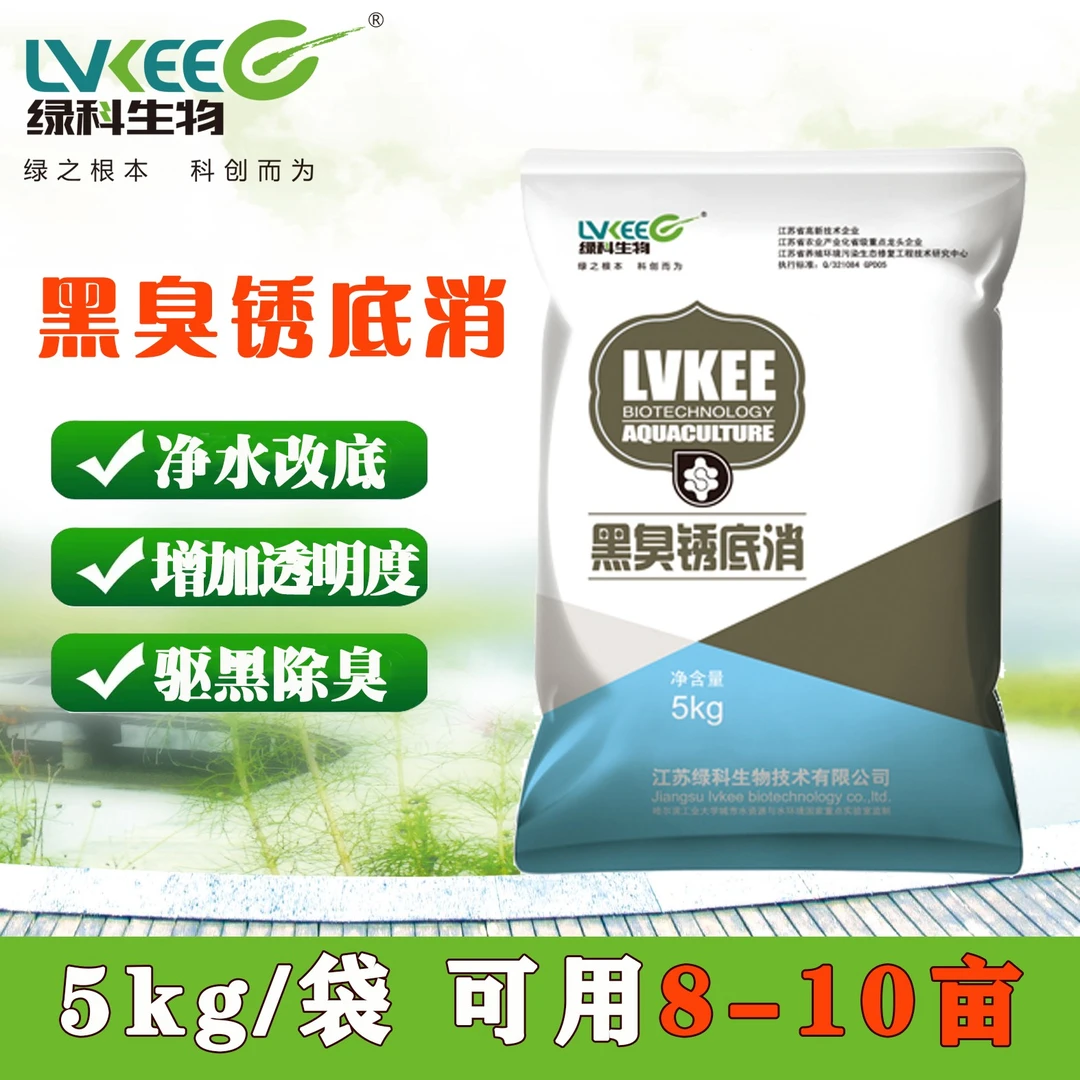绿科生物 黑臭锈底消 驱黑除臭改底提高水体通透性水产养殖专用