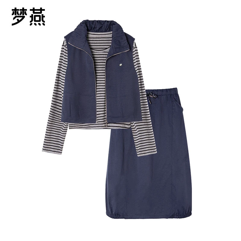 梦燕春秋女时尚百搭气质大方宽松休闲舒适简约显瘦套装AB03B5007