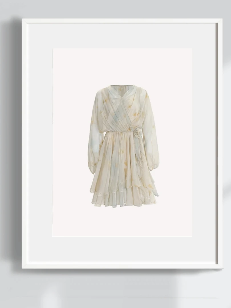 【2025款 色彩PARTY原创】桑蚕丝连衣裙8E056