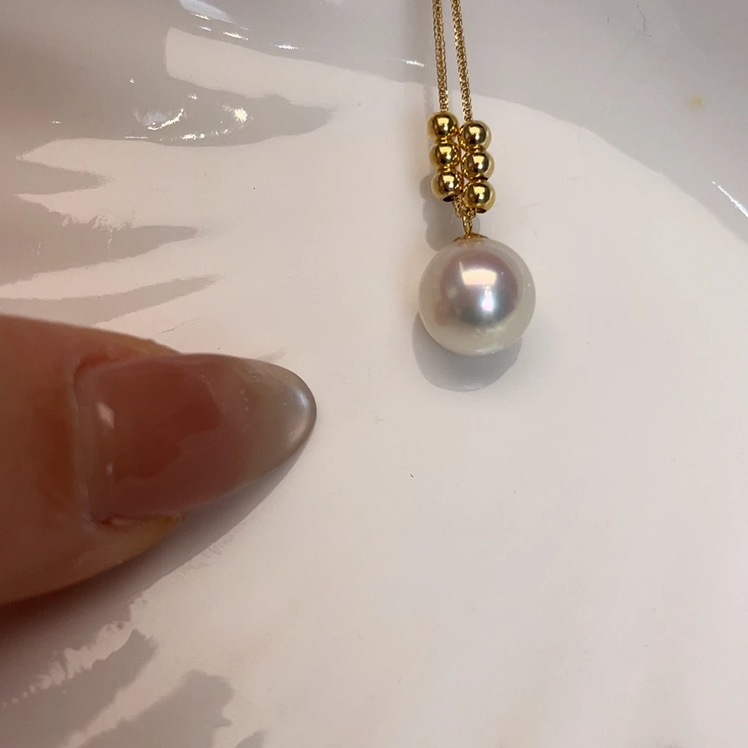 项链海水珍珠18K金镶嵌