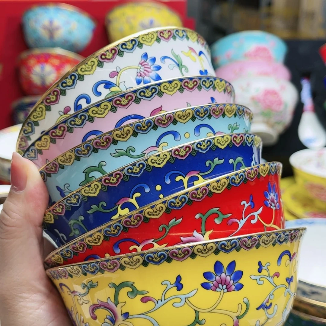 【闪购商品】珐琅4.5寸6个………………