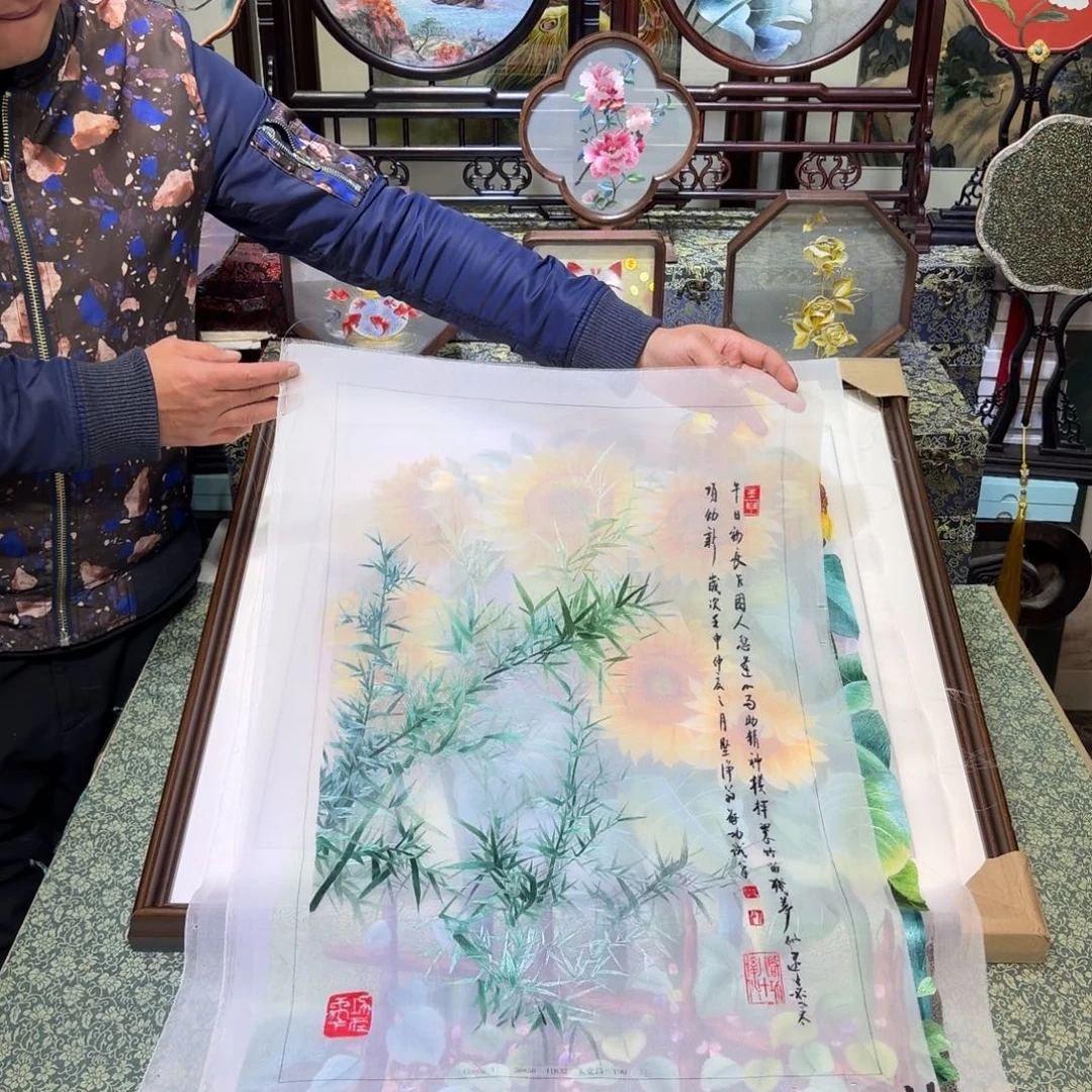 刺绣手工苏绣工艺制作技艺精湛