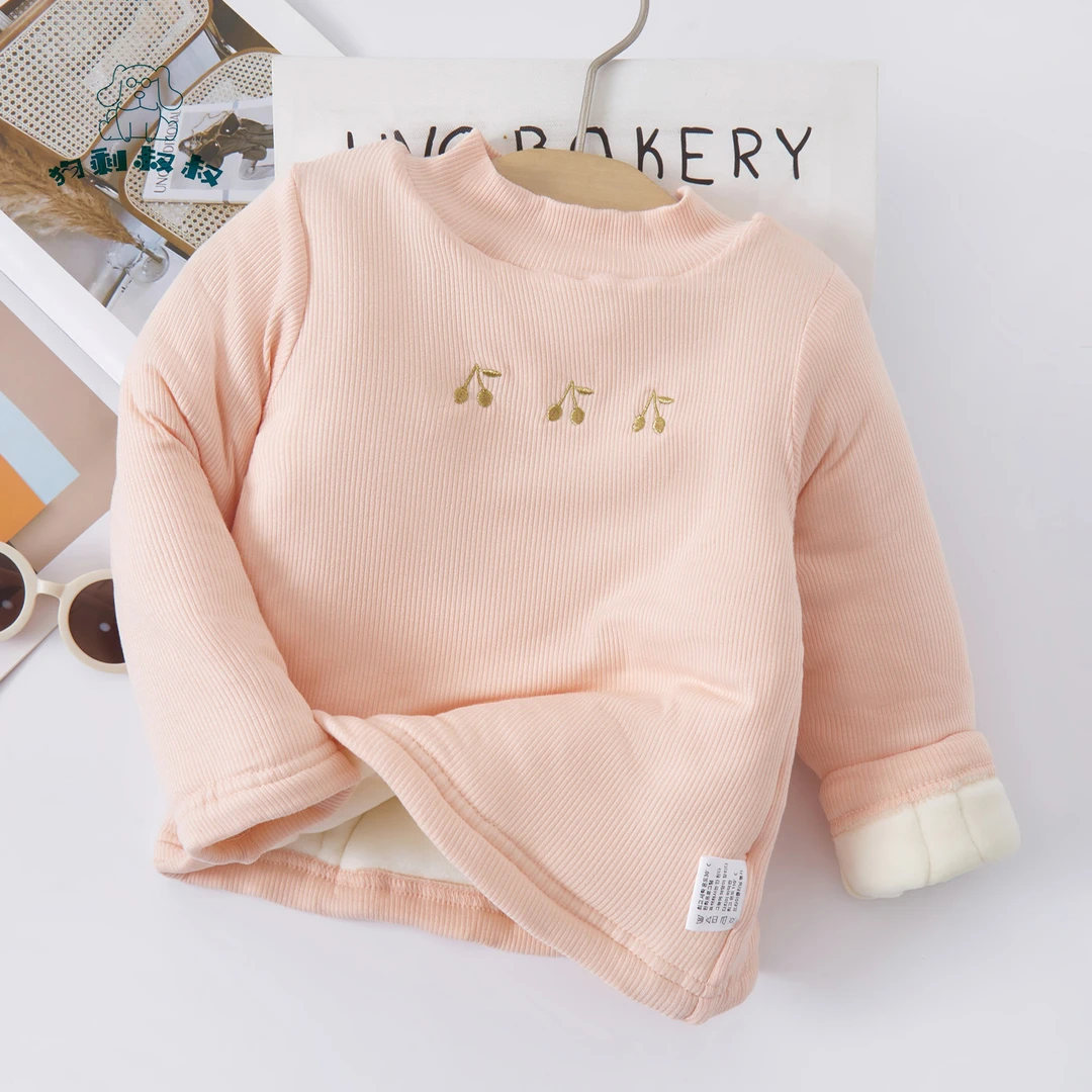 1【超大泡芙】B040女童春款洋气打底校服神器高领保暖柔软长袖套头