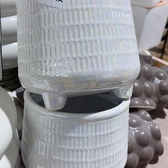 多肉绿植陶瓷花盆9.9包邮，有孔