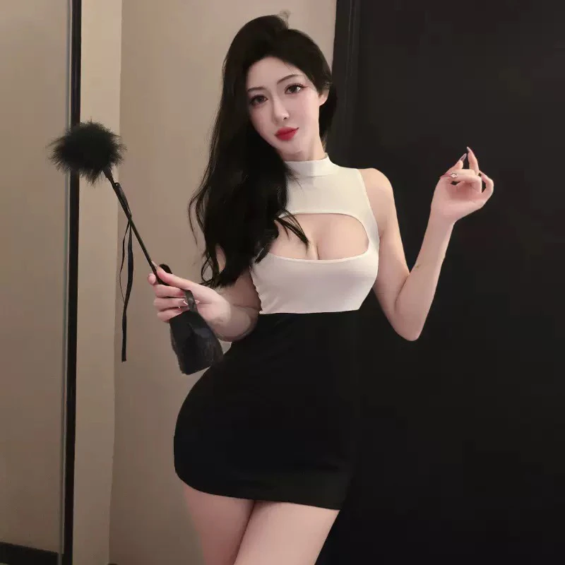 ［若风］夏日刚需大码性感两穿修身趣味薄款包臀超短睡裙家居服睡衣