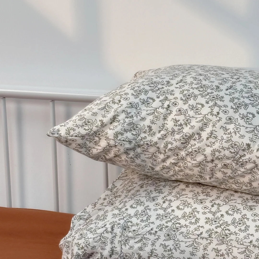 【素描小花-三四件套】全棉针织天竺棉纯棉母婴A类加厚保暖亲肤柔软