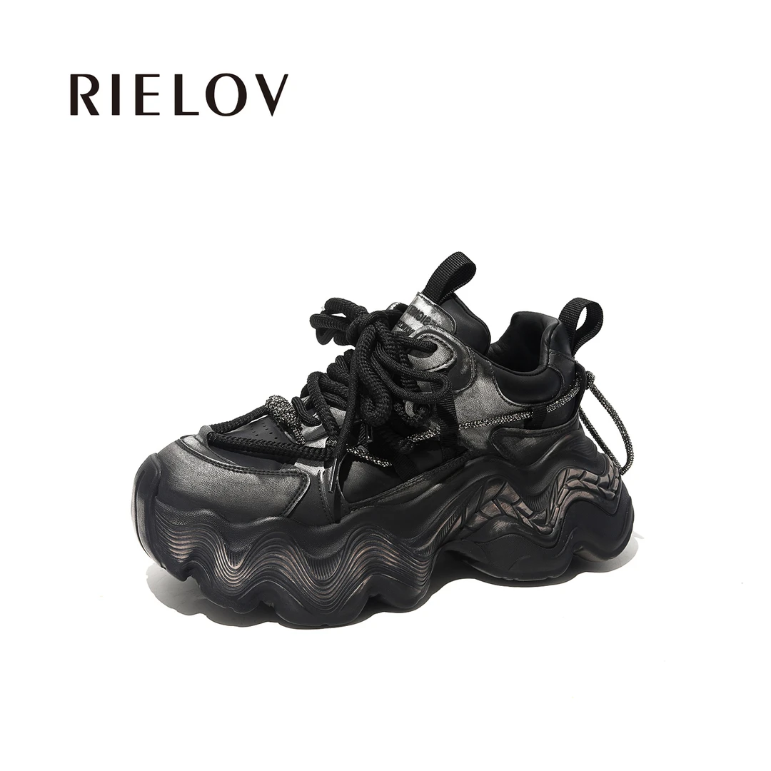 【RIELOV】时尚厚底增高7cm潮流百搭女士休闲鞋 1681-6