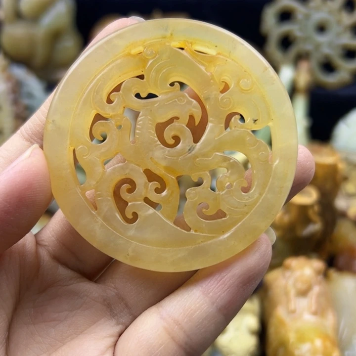 蛇纹石玉颈饰未镶嵌58