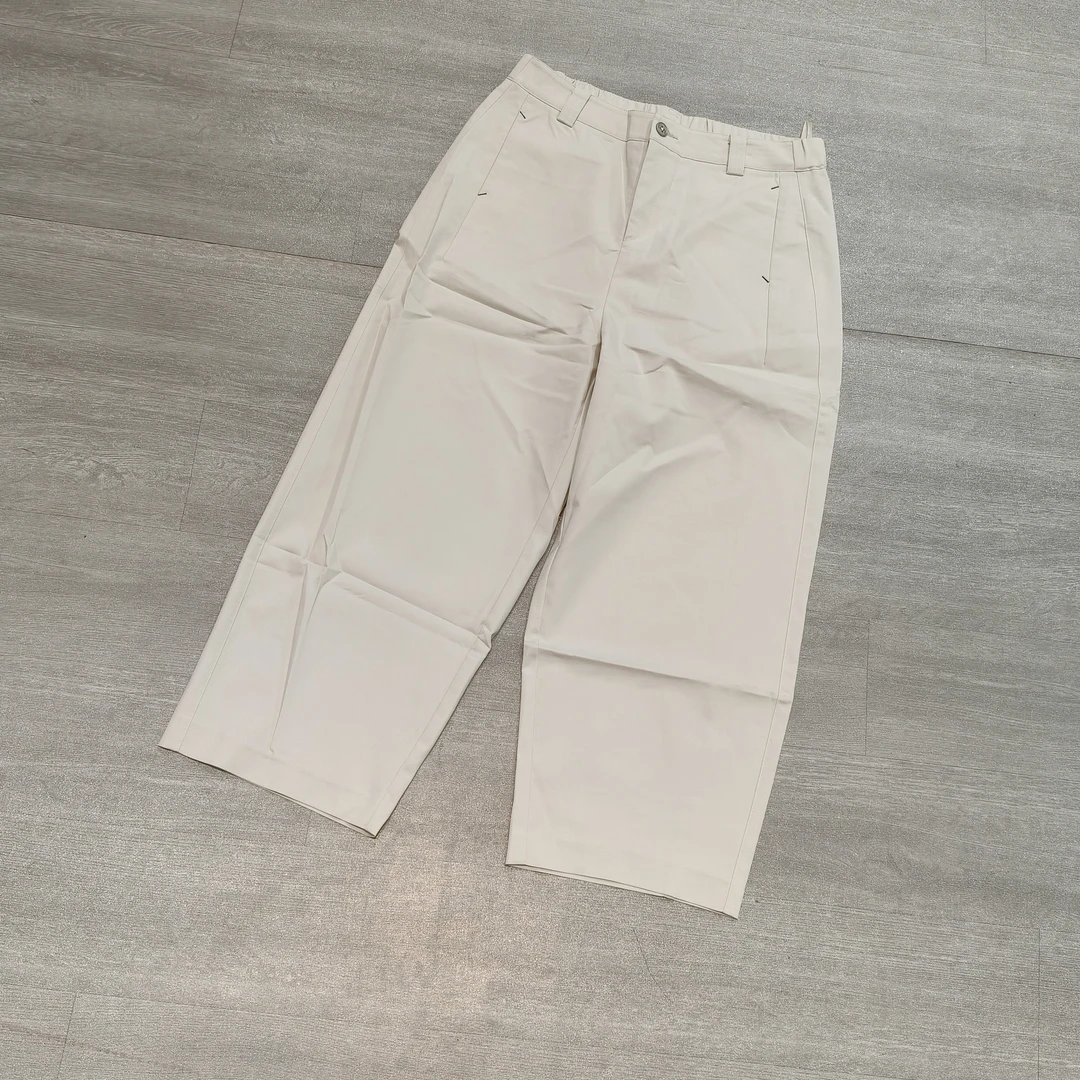 高级感松紧腰显瘦百搭弯刀裤-果梓8022