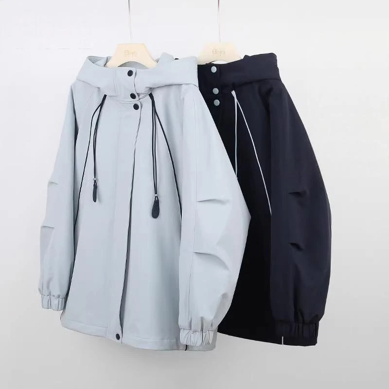 【恬颖KIDS]男女童秋冬夹棉冲锋衣外套2025新款儿童休闲夹棉风衣