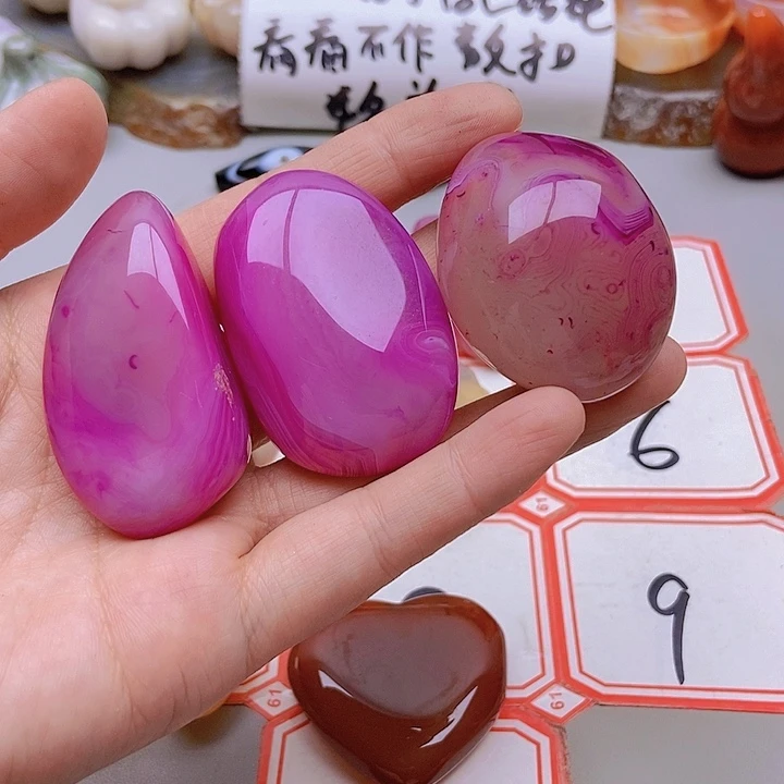 【闪购商品】未镶嵌玛瑙/玉髓珠宝半成品紫**海