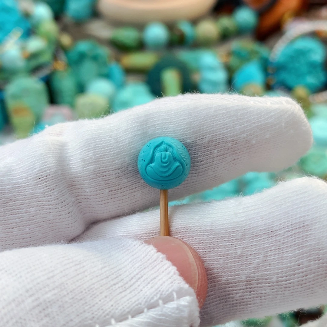 未镶嵌绿松石珠宝半成品