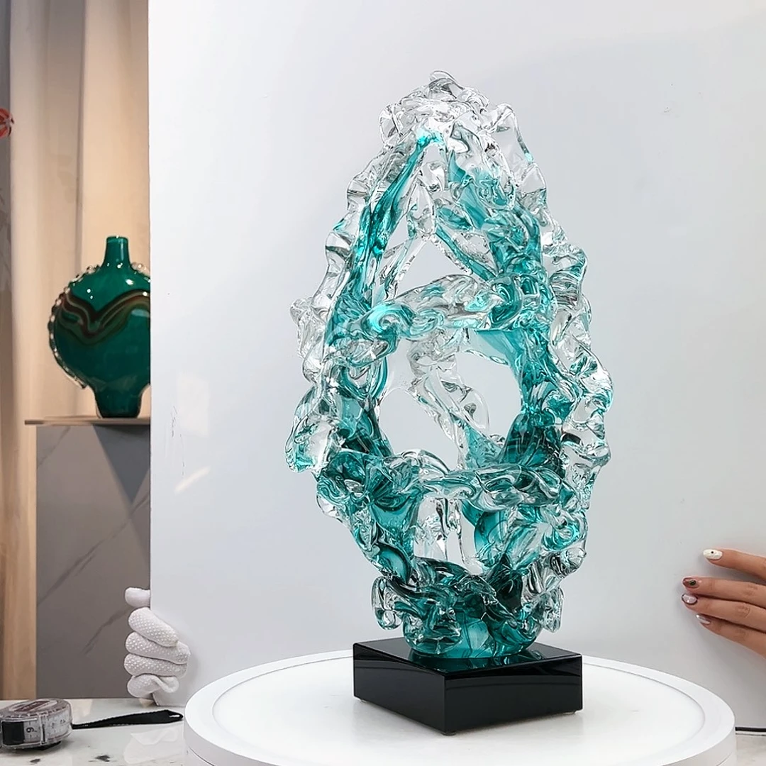 茶盏琉璃水晶太湖石