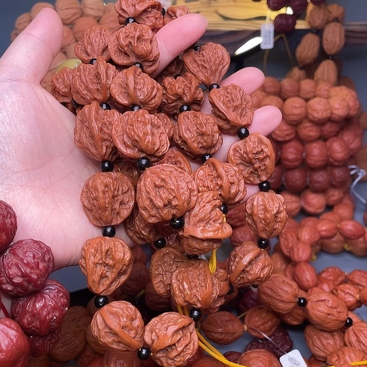 手串文玩核桃麻核桃脖挂36颗