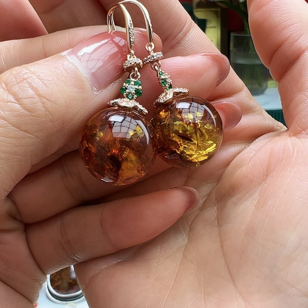 琥珀手镯未镶嵌吊坠