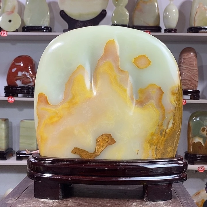 石材天然原石摆件