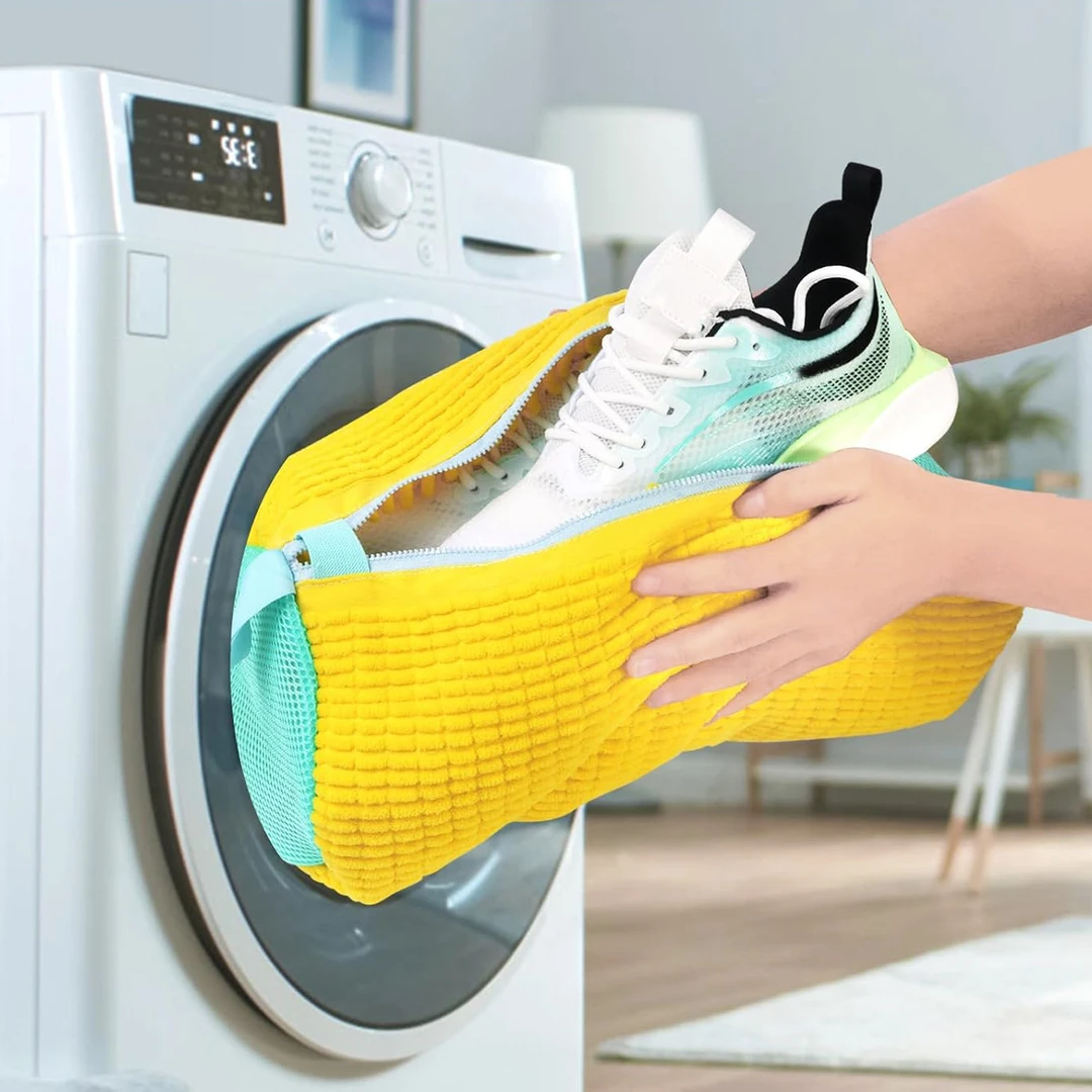 洗衣机懒人洗鞋神器家用洗衣机专用防变形鞋机洗袋不伤鞋洗护袋hf