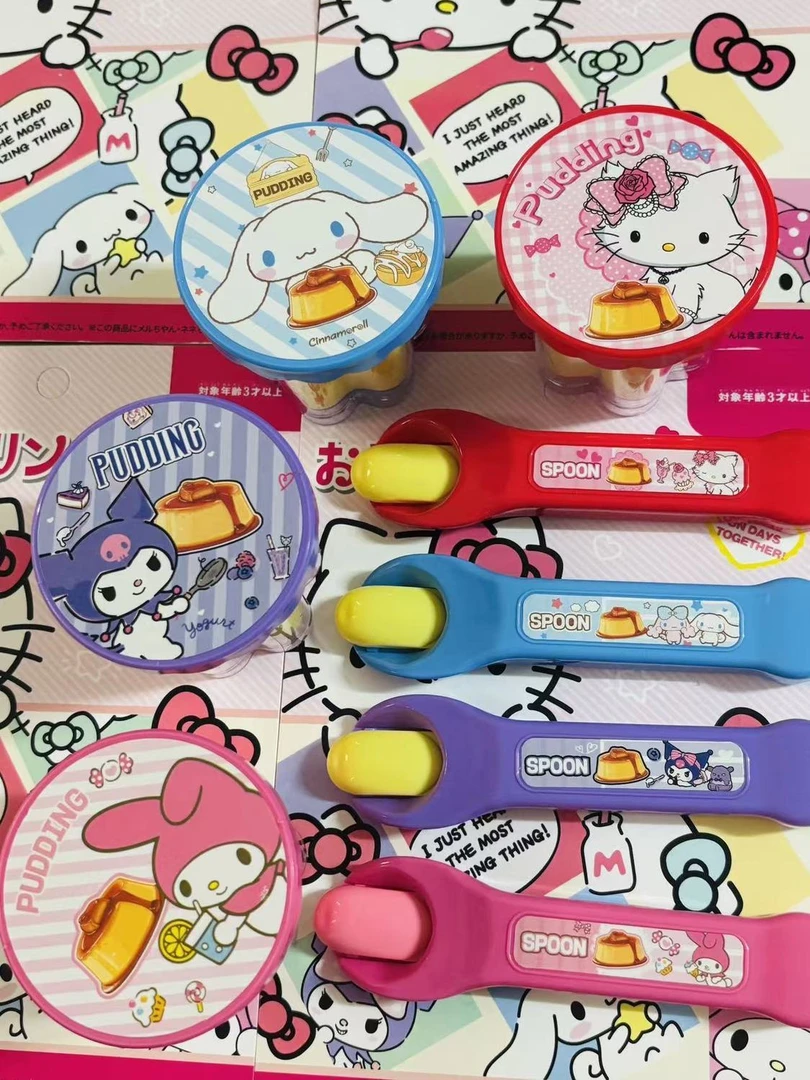 新款hellokitty布丁蛋糕喂养过家家套装礼物玩具喂食小朋友喜欢