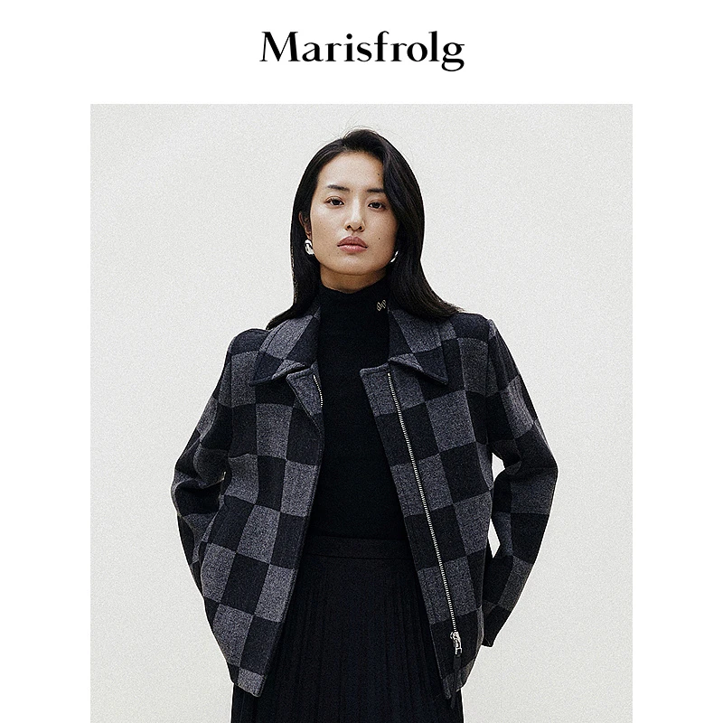 【粉丝专享】Marisfrolg玛丝菲尔时尚复古经典毛呢外套