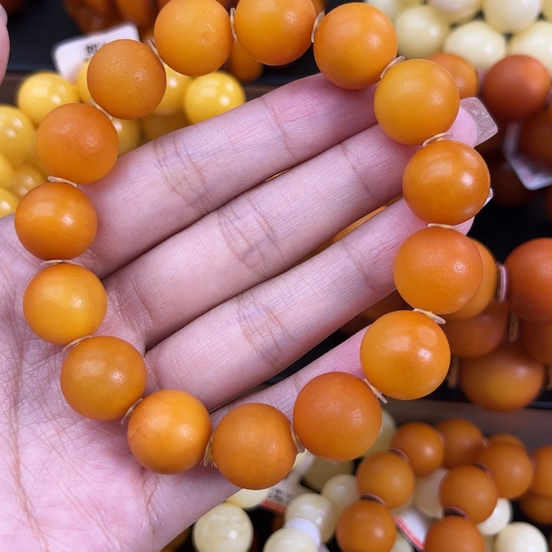 未镶嵌琥珀手链蜜蜡