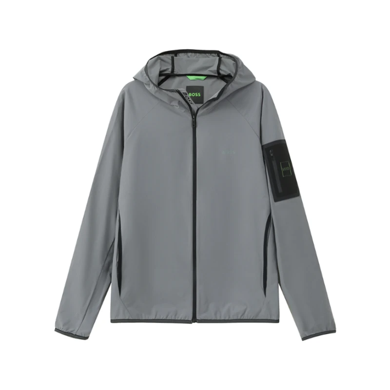 未使用 HugoBoss/雨果博斯 男士防泼水薄款休闲连帽夹克 50514329