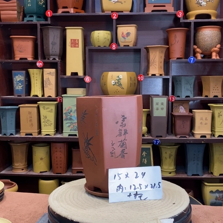 紫砂花盆紫砂花盆