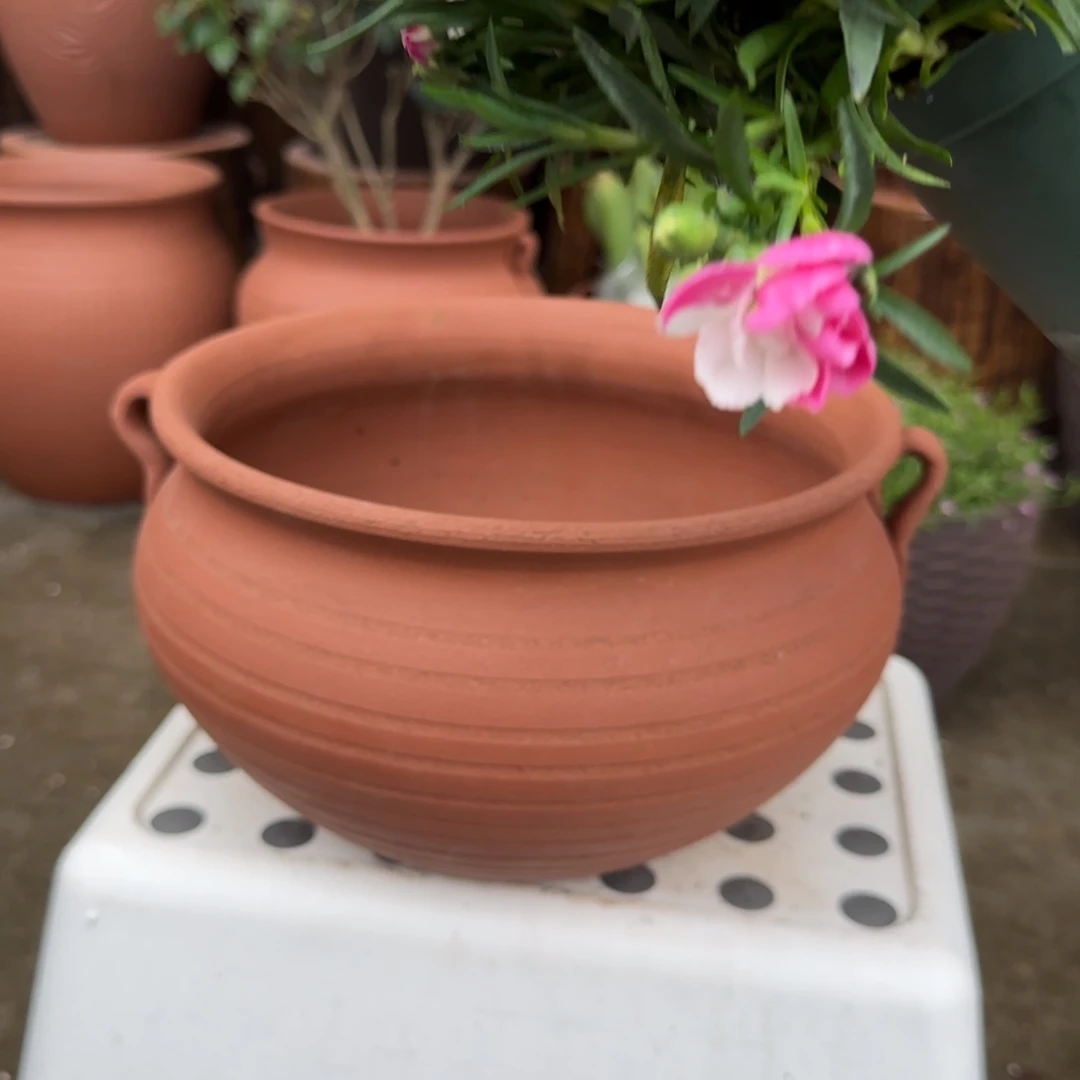 紫砂花盆口26高17宜兴紫砂