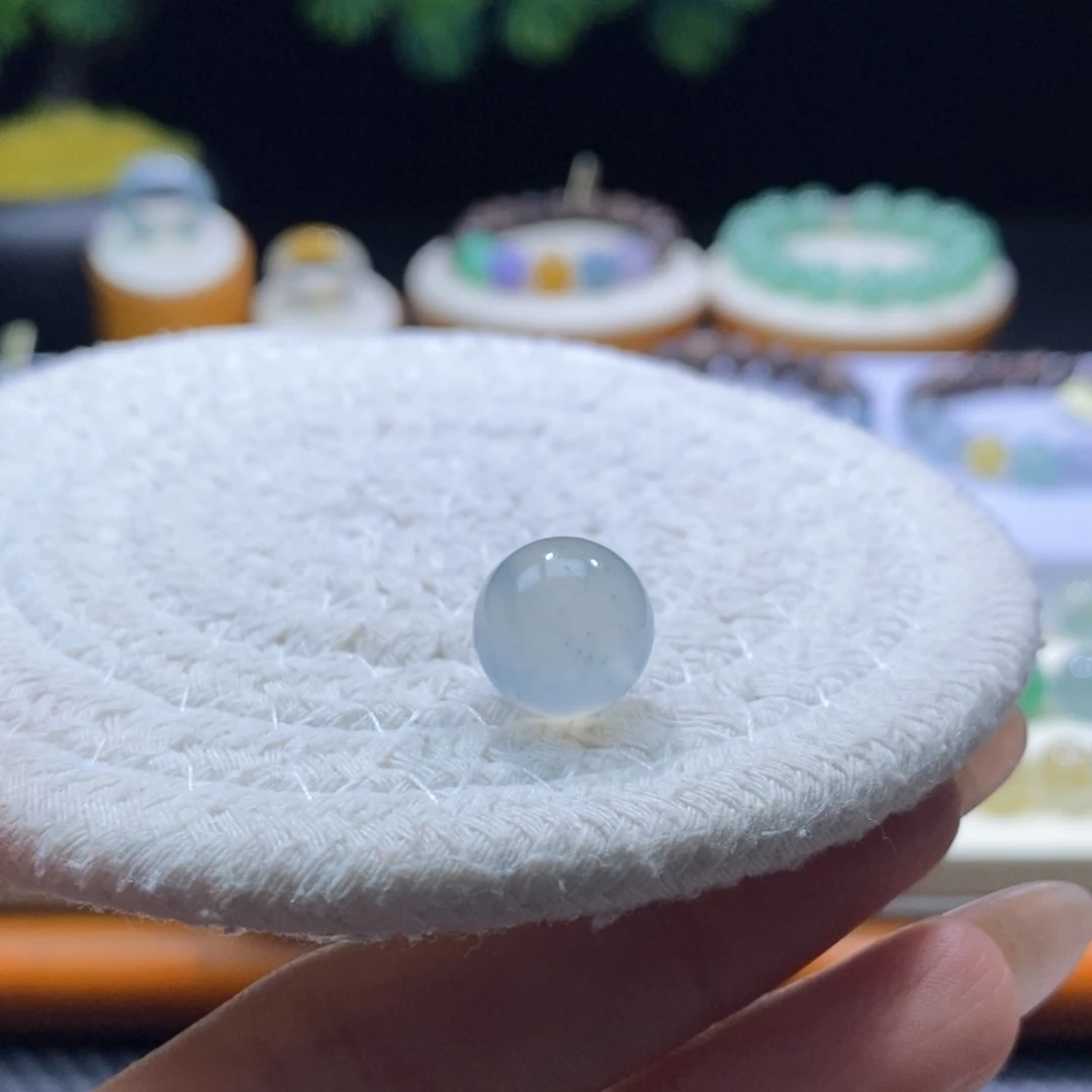 翡翠未镶嵌颈饰翡翠不了底圆珠12.7mm