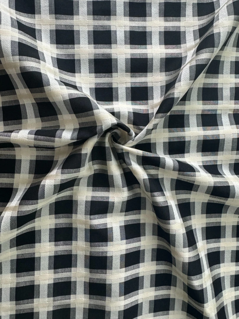 格子醋酸面料【CG505】