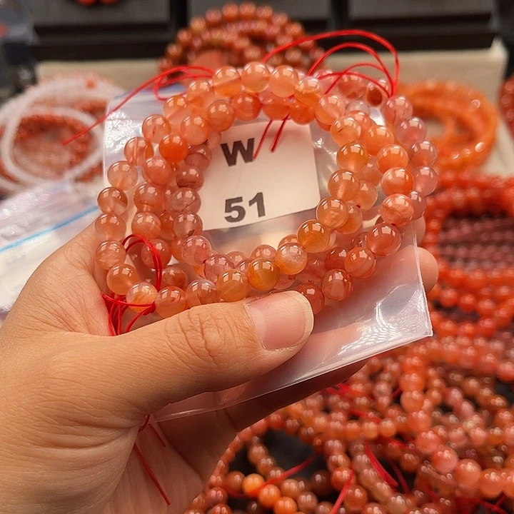南红玛瑙未镶嵌多样性发货默认微瑕称重7mm4条