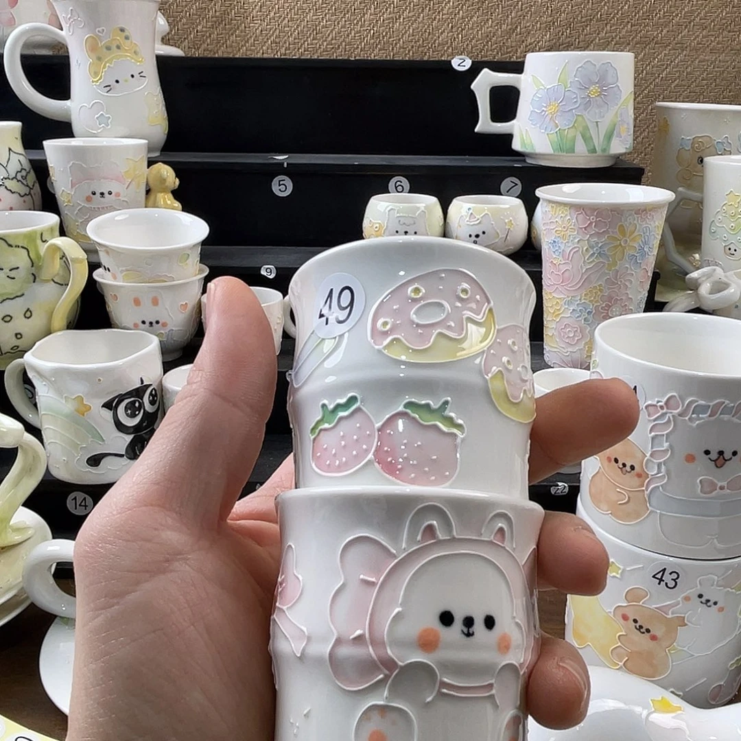 月***^漫甜手工陶瓷杯子49