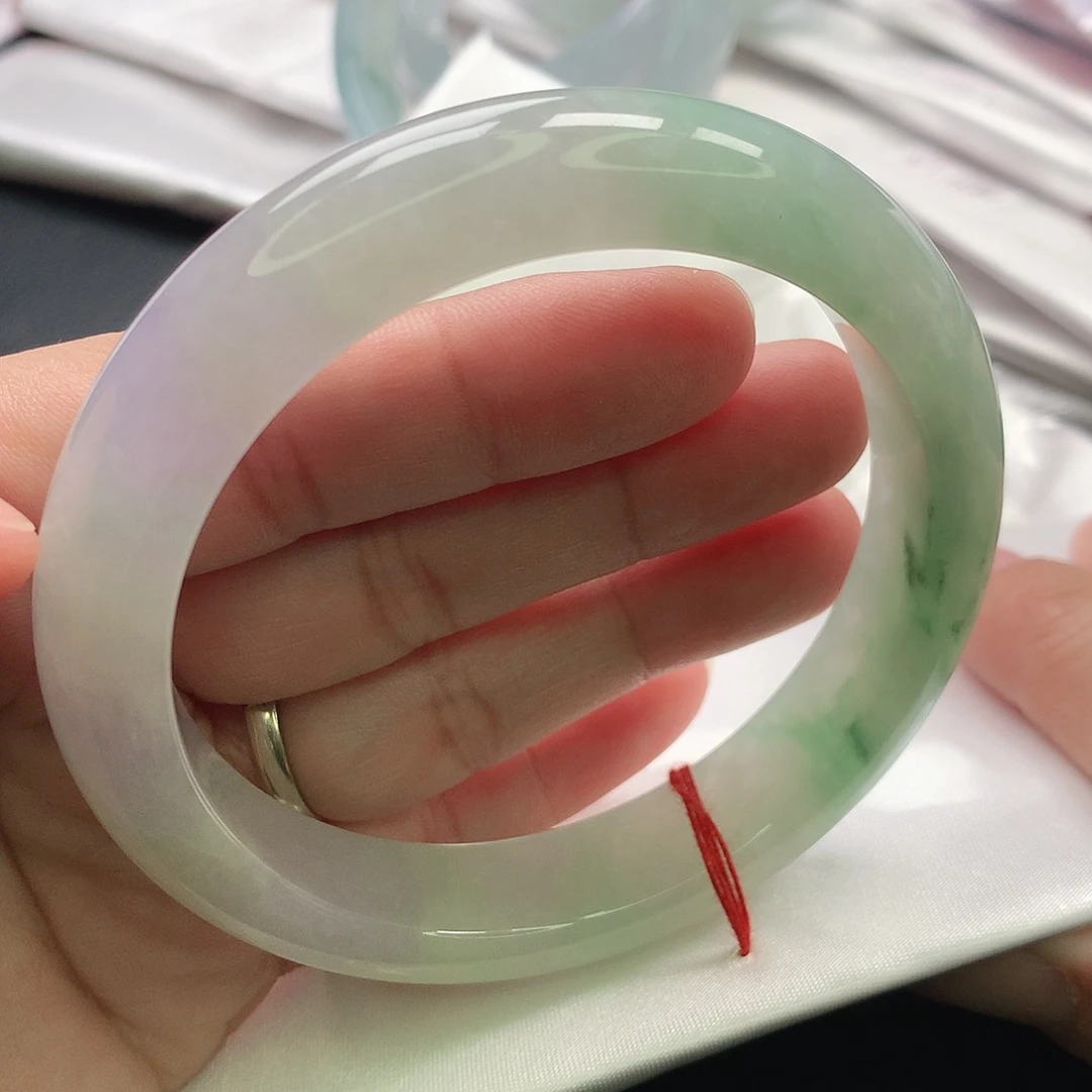 “***贵翡翠未镶嵌手镯缅甸60