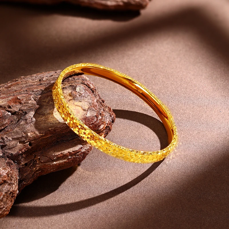 足银手镯 碎碎冰手镯时尚精美女款气质送礼盒