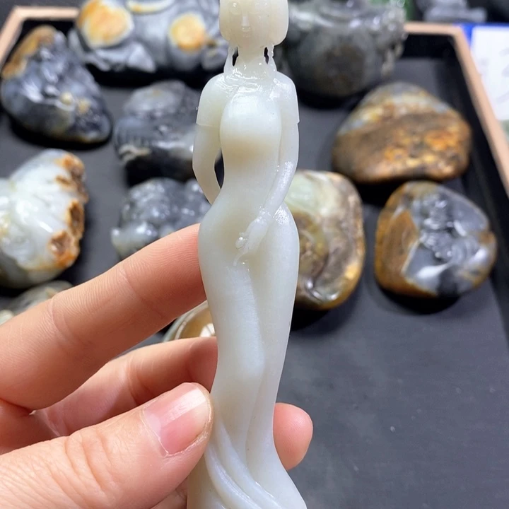 和田玉摆件未镶嵌凯**归定制