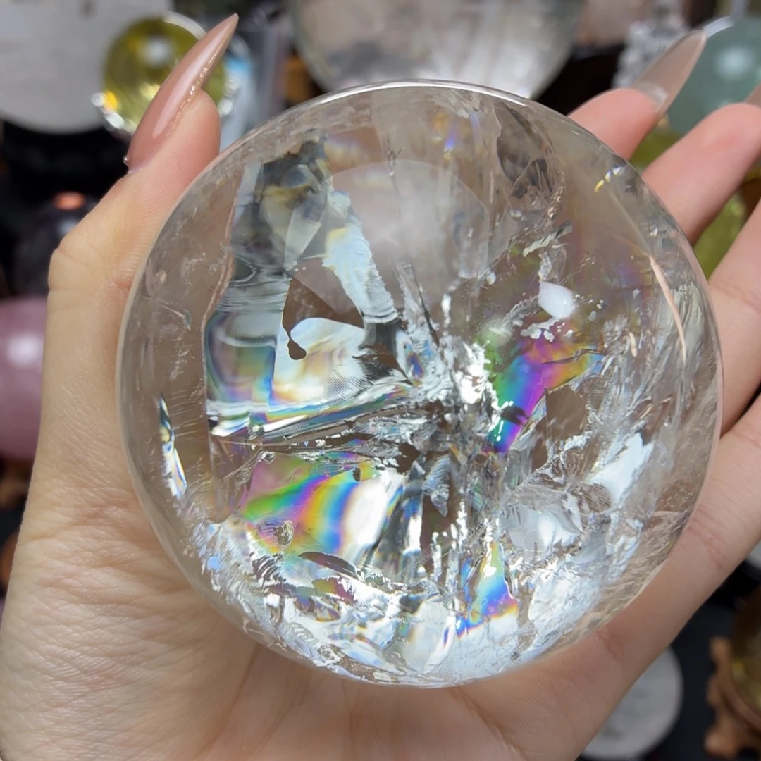 未镶嵌水晶珠宝半成品白水晶7.56cm